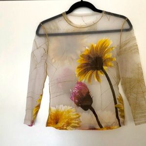 Vintage women chiffon top
